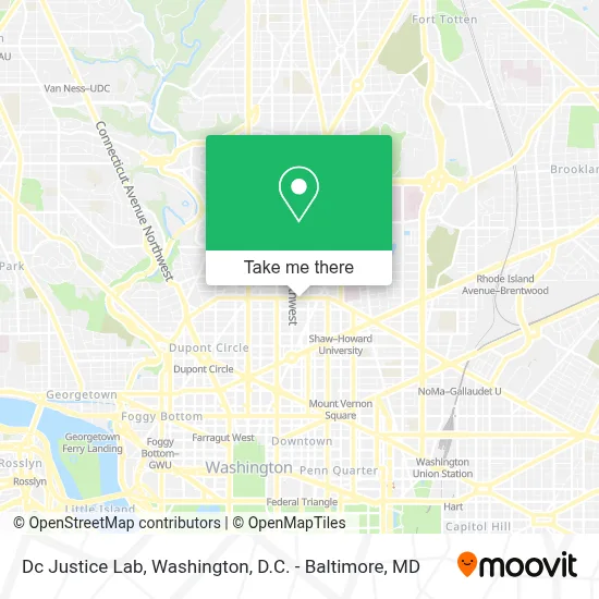Dc Justice Lab map