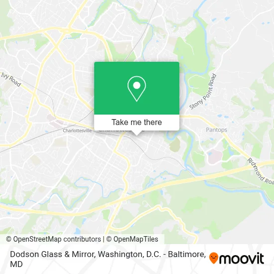 Dodson Glass & Mirror map