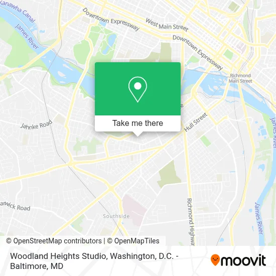 Woodland Heights Studio map