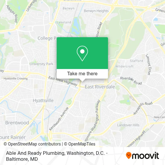 Able And Ready Plumbing map