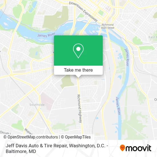 Jeff Davis Auto & Tire Repair map