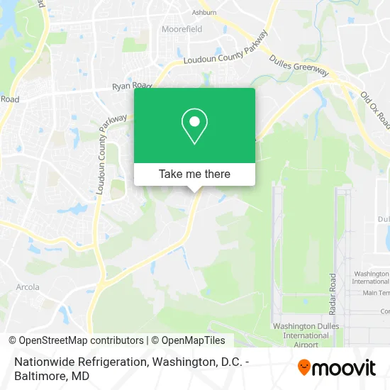 Nationwide Refrigeration map