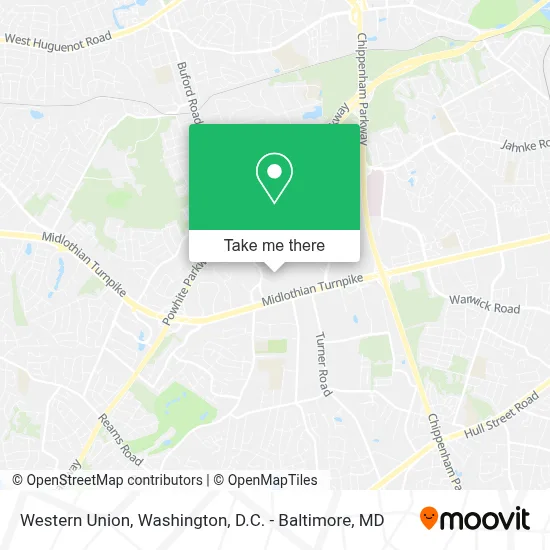 Western Union map