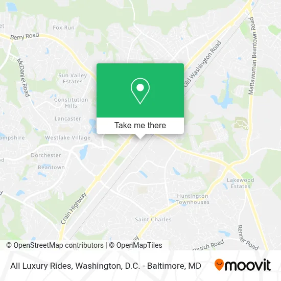 All Luxury Rides map