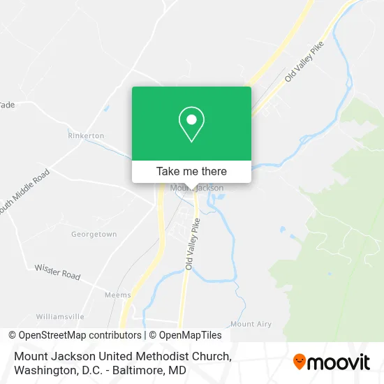 Mount Jackson United Methodist Church map