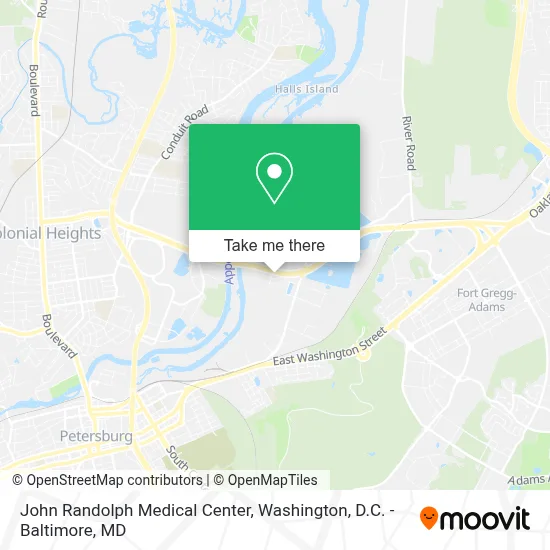 John Randolph Medical Center map