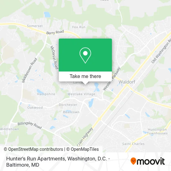 Hunter's Run Apartments map