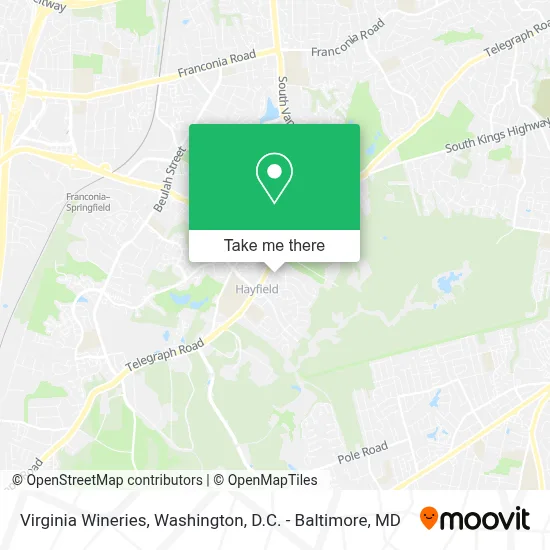 Virginia Wineries map