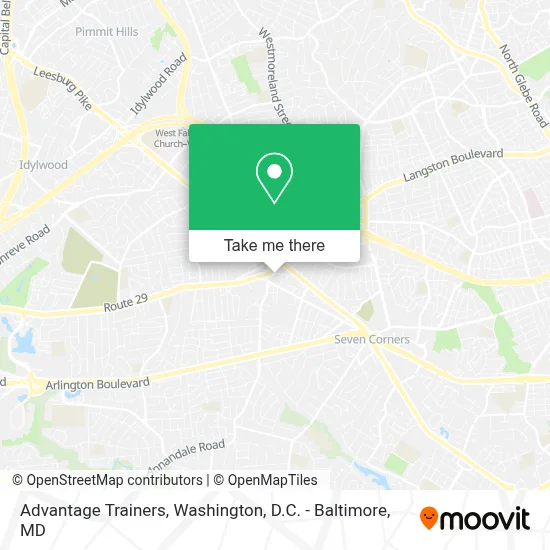 Advantage Trainers map