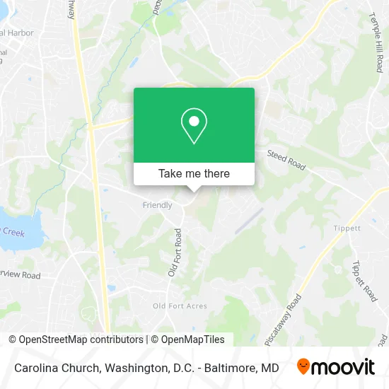 Carolina Church map