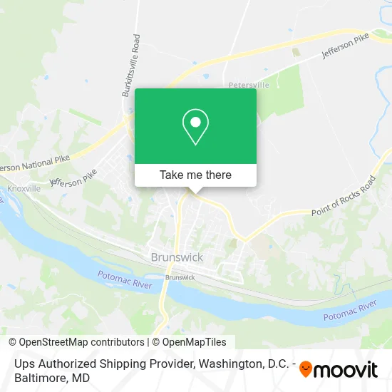 Ups Authorized Shipping Provider map