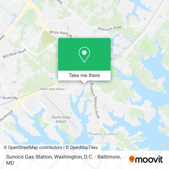 Sunoco Gas Station map