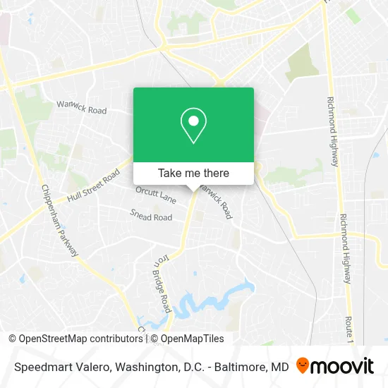 Speedmart Valero map