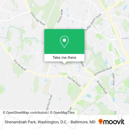 Shenandoah Park map