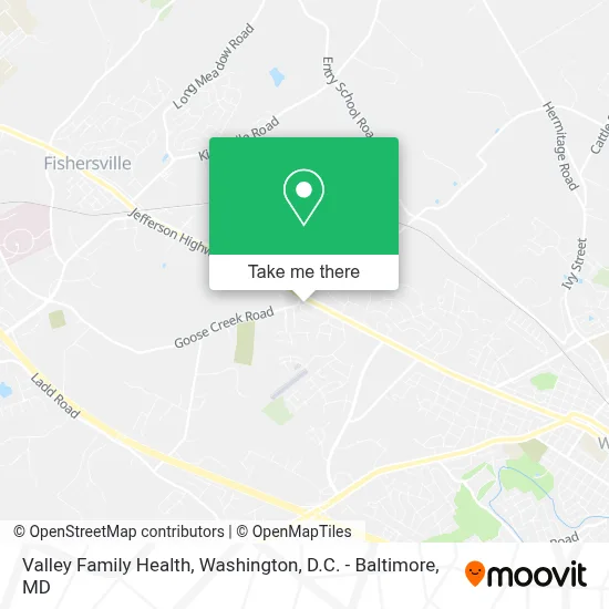 Valley Family Health map