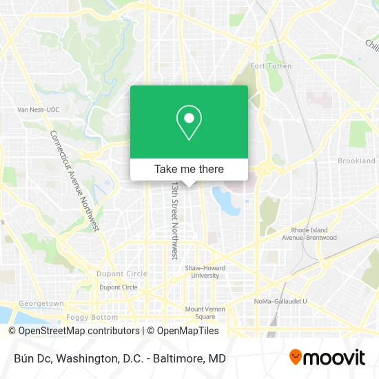 Bún Dc map