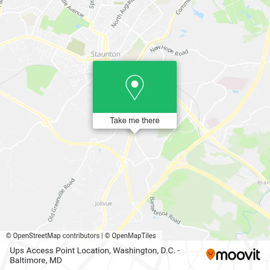 Ups Access Point Location map
