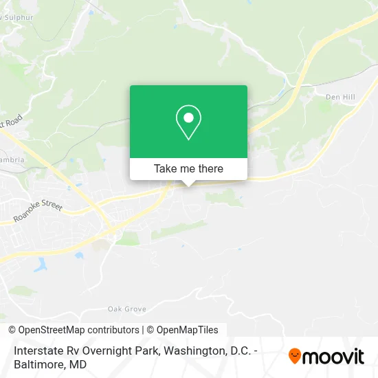 Interstate Rv Overnight Park map