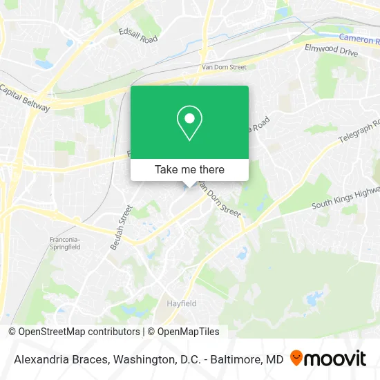 Alexandria Braces map
