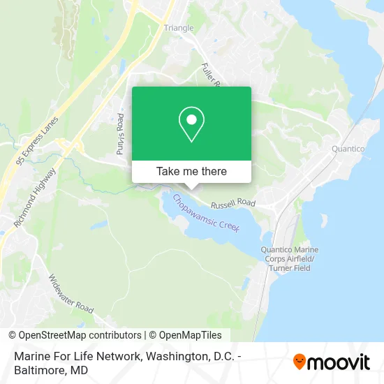 Marine For Life Network map