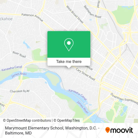 Marymount Elementary School map