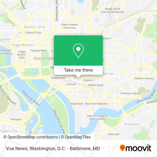 Voa News map