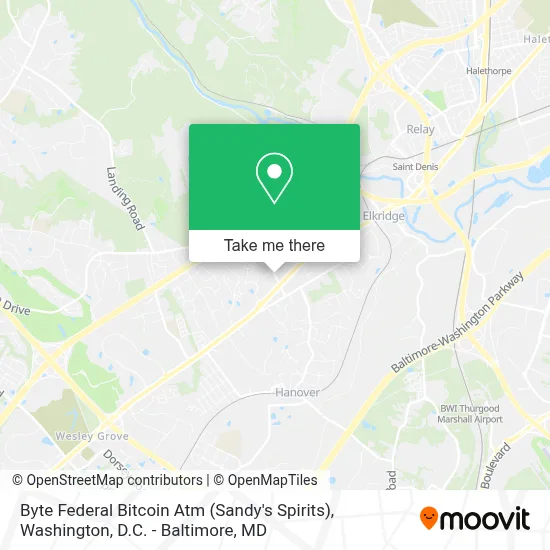 Byte Federal Bitcoin Atm (Sandy's Spirits) map