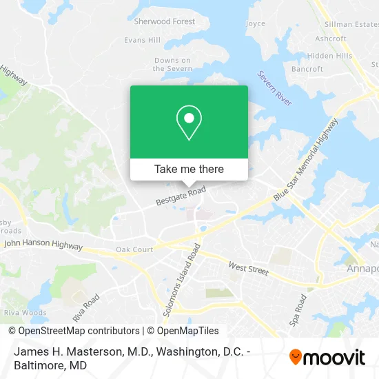 James H. Masterson, M.D. map