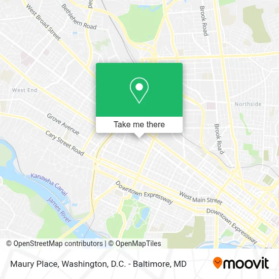 Maury Place map