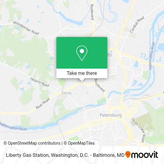Liberty Gas Station map