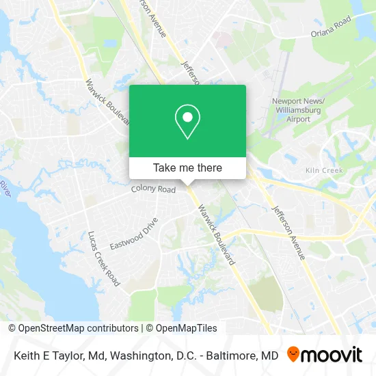 Keith E Taylor, Md map