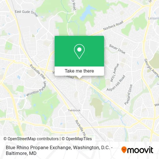 Blue Rhino Propane Exchange map