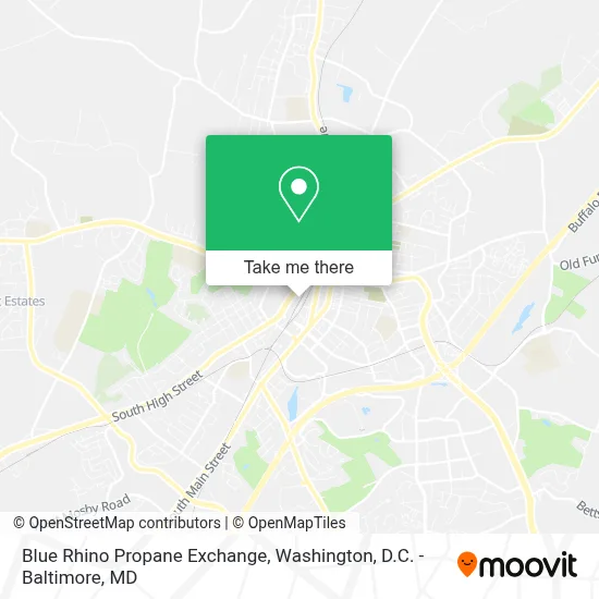 Blue Rhino Propane Exchange map