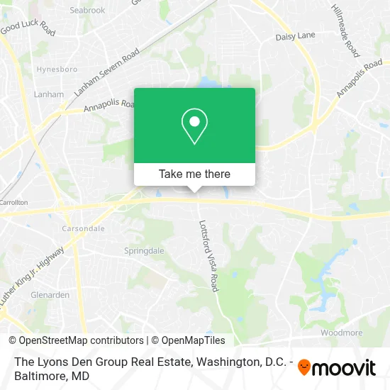 The Lyons Den Group Real Estate map