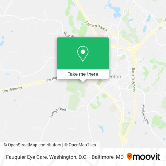 Fauquier Eye Care map