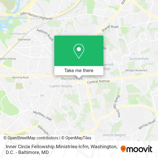 Inner Circle Fellowship Ministries-Icfm map