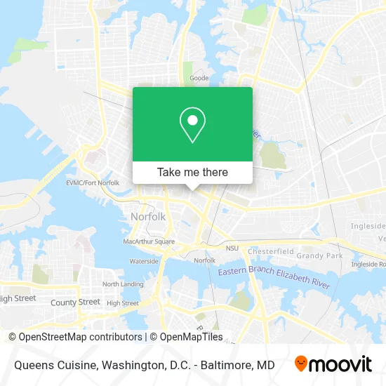 Queens Cuisine map