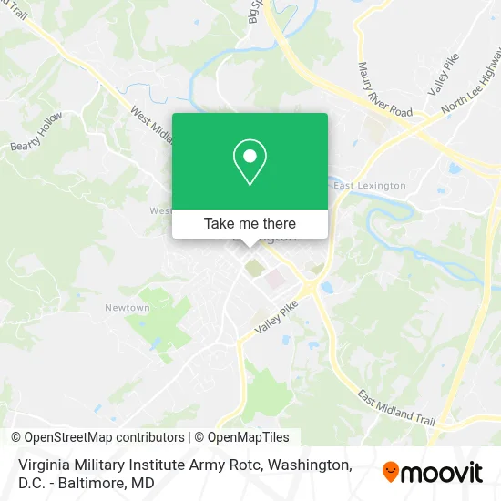 Virginia Military Institute Army Rotc map