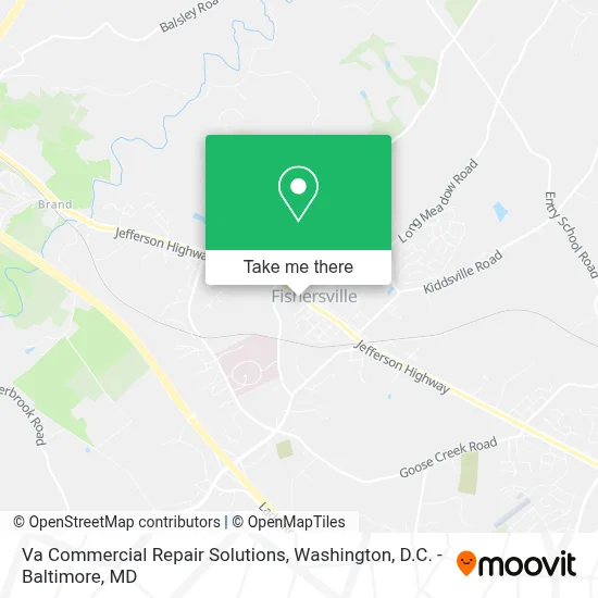 Va Commercial Repair Solutions map