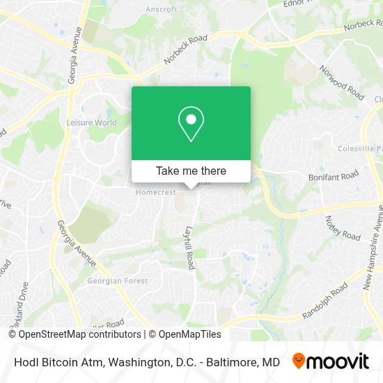 Hodl Bitcoin Atm map