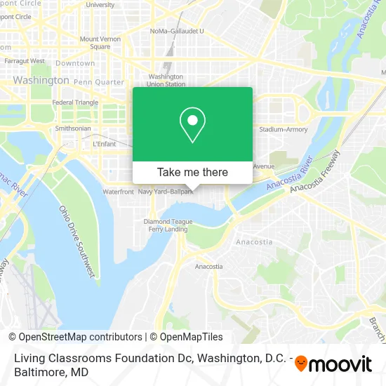 Living Classrooms Foundation Dc map