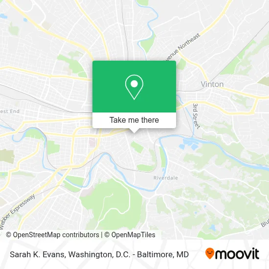 Sarah K. Evans map