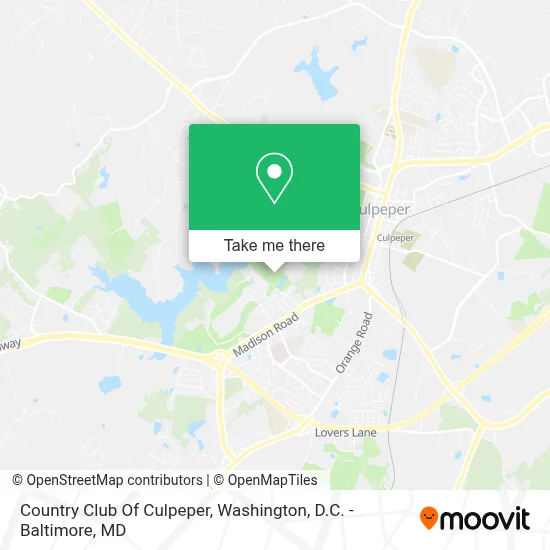 Country Club Of Culpeper map