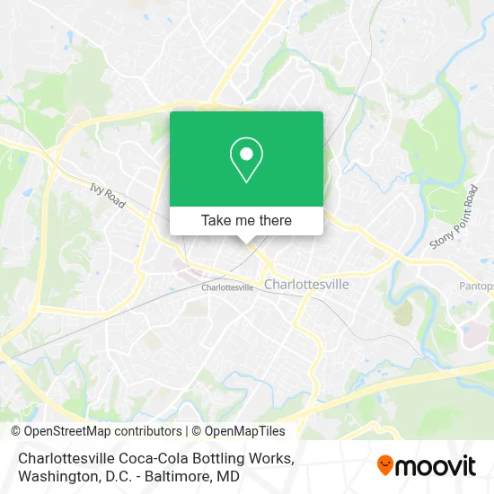 Charlottesville Coca-Cola Bottling Works map