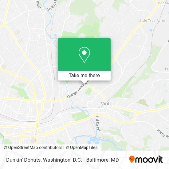 Dunkin' Donuts map