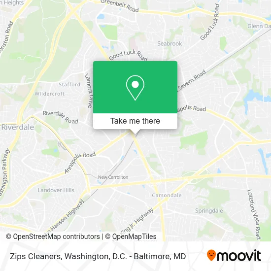 Zips Cleaners map