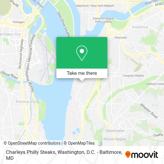 Charleys Philly Steaks map
