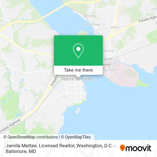 Jamila Mettee, Licensed Realtor map