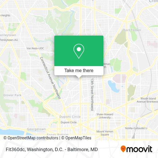 Fit360dc map