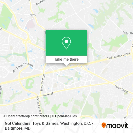 Go! Calendars, Toys & Games map
